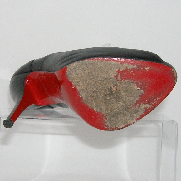 Christian Louboutin 'Lady Derby' black heels 10/40 - Picture 6 of 8